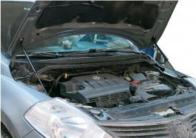 Упоры капота для Nissan Tiida I 2004-2012 2010-2014 | 2 штуки, АвтоУПОР