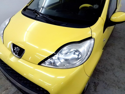 Накладки на капот для Пежо 107 2005-2015 | 2 штуки, декор