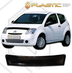 Дефлектор капота Citroen C2 2003-2008 | черный
