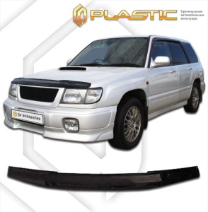 Дефлектор капота Subaru Forester SF5, SF9 1997-2000 | черный