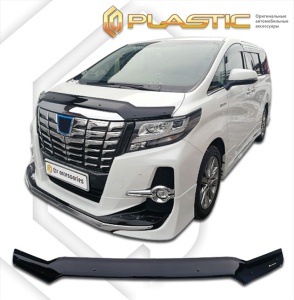 Дефлектор капота Toyota Alphard 3 2015-2017 (GGH30W) | черный