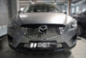 Решетка радиатора для Mazda CX5 2012+ «Punched Grille Top» | Верхняя