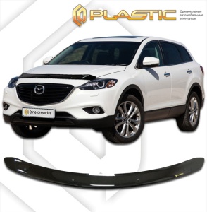Дефлектор капота Mazda CX-9 2013-2015 | черный