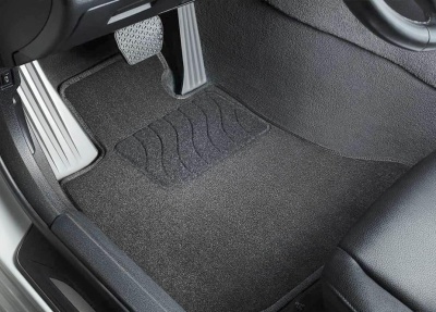 Коврики Audi Q5 L 2021+ (Китай) | Люкс, ворсовые, темно-серый графит, Seintex