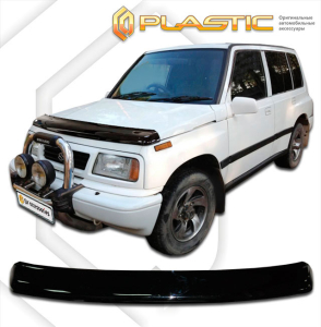 Дефлектор капота Suzuki Escudo 1 1990-1996 (С объемом двигателя 1,6) | черный
