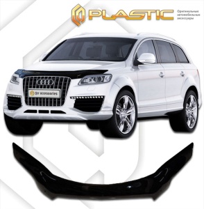 Дефлектор капота Audi Q7 2005-2015 | exclusive, черный