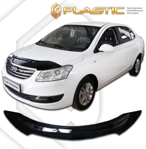 Дефлектор капота Chery Bonus 3-A19 седан 2014-2016 | черный