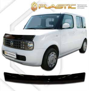 Дефлектор капота Nissan Cube 2002-2009 (Z11) | черный