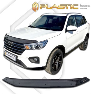 Дефлектор капота Lifan X70 2017- (LF7201, LF7201B) | черный