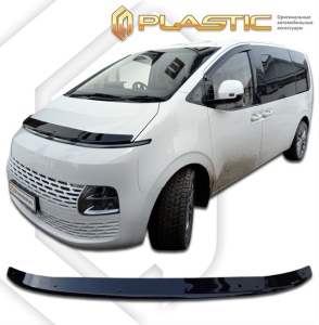 Дефлектор капота Hyundai Staria 2021- (US4) | черный