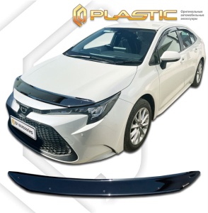 Дефлектор капота Toyota Corolla 210 cедан 2019-2022 (ZRE212) | черный
