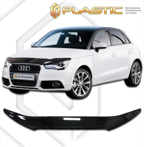 Дефлектор капота Audi A1 2010- | черный