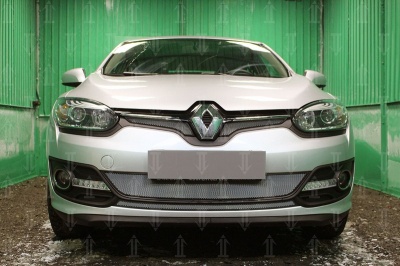 Защита радиатора для Renault Megane 3 (2014-2016) рестайл-2 | Стандарт
