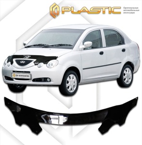 Дефлектор капота Chery QQ6 2006-2010 (S21) | черный