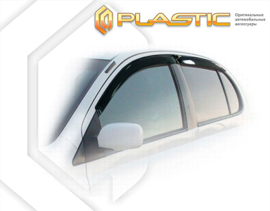 Дефлекторы ветровики Toyota Vitz 1 1999-2005 (P10)