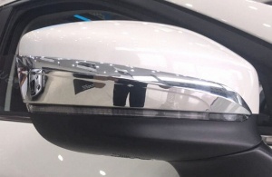 Хром накладки на зеркала для Mazda CX-5 2017+ | над повторителем