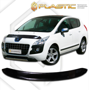 Дефлектор капота Peugeot 3008 2009-2014 | черный