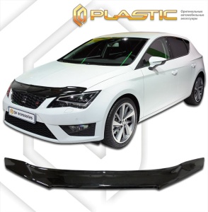 Дефлектор капота Seat Leon 2012- | черный