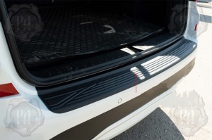 Накладка на задний бампер для BMW X3 F25 (2014-2018) рестайл | шагрень