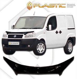 Дефлектор капота Fiat Doblo 2005-2016 | exclusive, черный