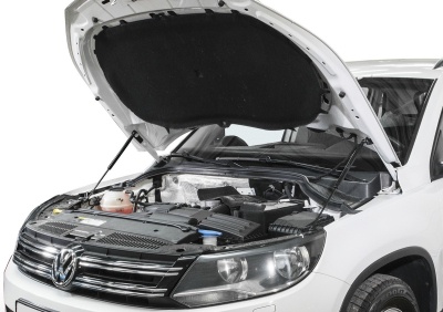 Упоры капота для Volkswagen Tiguan I рестайлинг 2011-2016 | 2 штуки, АвтоУПОР